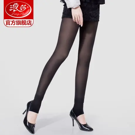 【清仓特价捡漏】浪莎丝袜秋冬假透肉加厚加绒保暖踩脚一体打底裤商品大图
