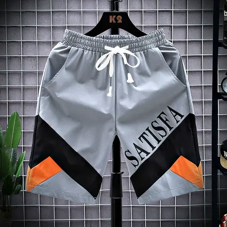 工装短裤子男士休闲薄款韩版潮牌潮流五分ins宽松夏季中裤沙滩裤商品大图