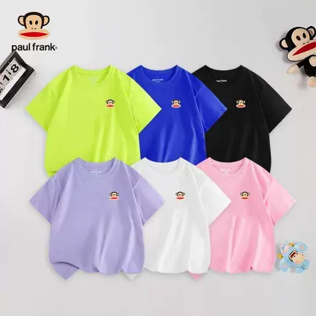 大嘴猴童装男童短袖2025新款女童T恤夏季透气体恤儿童纯棉半袖t商品大图