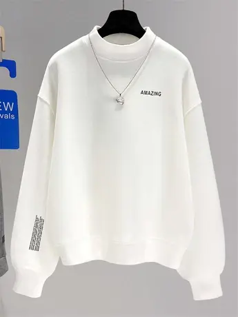 卫衣女加绒加厚2021新款商品大图