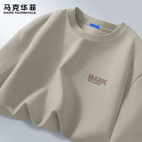马克华菲长袖t恤男2025新款秋季男士圆领打底衫纯棉休闲上衣男款X商品大图