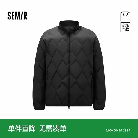 商场同款|森马羽绒服男冬季90绒子轻薄防泼水2025新款棒球领外套图片