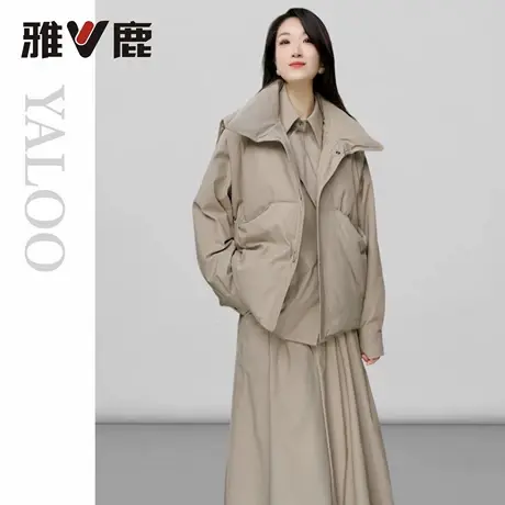 2026雅鹿正品官方冬季新款时尚女士短款轻薄鸭绒羽绒马甲超保暖图片