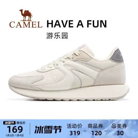 【游乐园】骆驼运动鞋女士2023秋季时尚潮流防滑软底休闲鞋男商品大图