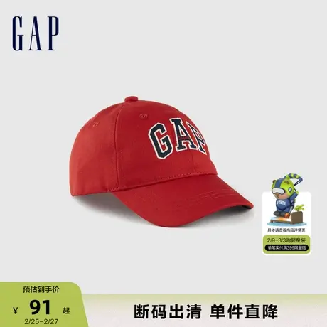 【断码优惠】Gap男幼童秋LOGO洋气新年棒球帽鸭舌帽休闲帽824595商品大图