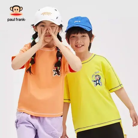 大嘴猴男女童装短袖t恤2023年夏季新品半袖中大儿童纯棉上衣体恤商品大图