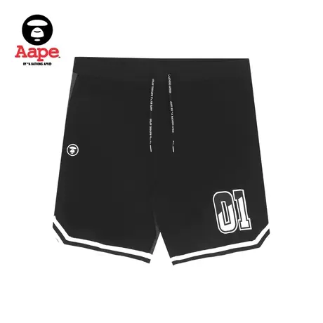Aape旗舰店男装春夏酷帅印花迷彩撞色拼接双面穿短裤6861XXI商品大图