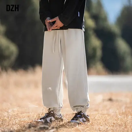 男士运动裤子男款美式束脚卫裤男哈伦裤2024年春季新款休闲裤长裤商品大图