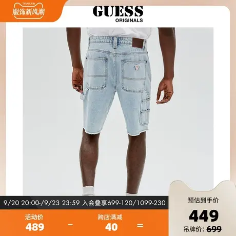 GUESS Originals男士时尚休闲五分裤-M2GG40D48K3图片
