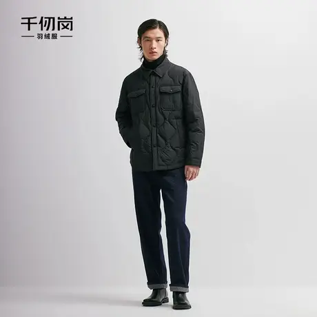 千仞岗新品男士工装衬衫羽绒服翻领气质潮搭外套商务休闲系列I商品大图