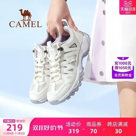 骆驼运动鞋女鞋2023夏季新款女士防滑透气休闲鞋耐磨户外徒步鞋子商品大图