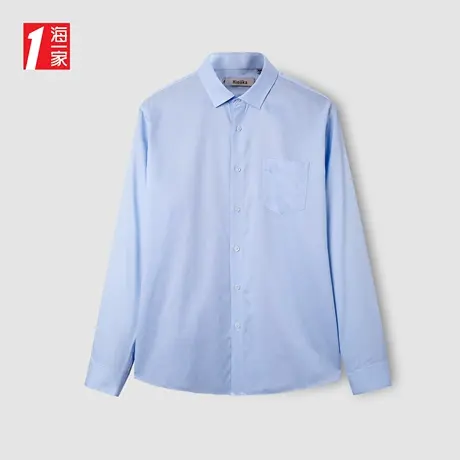 海一家中年商务正装衬衣职业舒适长袖衬衫男商品大图