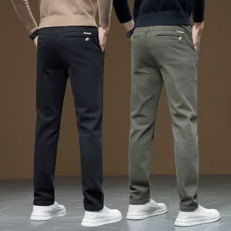 2024年新款男士春季直筒商务休闲裤子春秋款男款弹力西装西裤春天商品大图