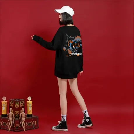 Ohlyah小众潮牌虎年本命年卫衣女潮ins2023年新款秋冬原创外套商品大图