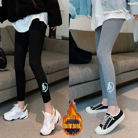 保暖打底裤女2021新款秋冬加绒加厚外穿运动修身显瘦百搭小脚裤女图片