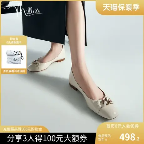 MILLIE'S/妙丽时尚晚晚鞋法式气质一脚蹬浅口瓢鞋女单鞋SCL22AQ2商品大图
