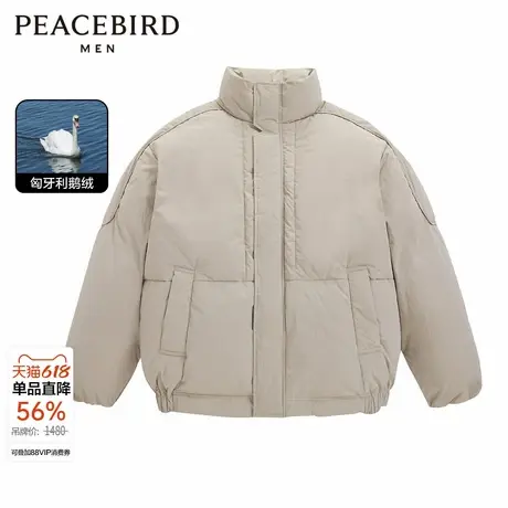 太平鸟男装 冬季新款立领鹅绒羽绒服B2ACD4502商品大图