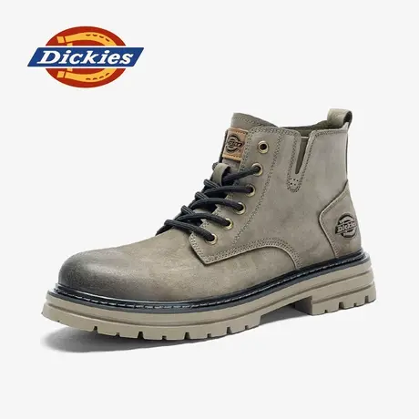 Dickies马丁靴男款2024年冬季新款男士复古皮靴百搭休闲短靴防滑商品大图