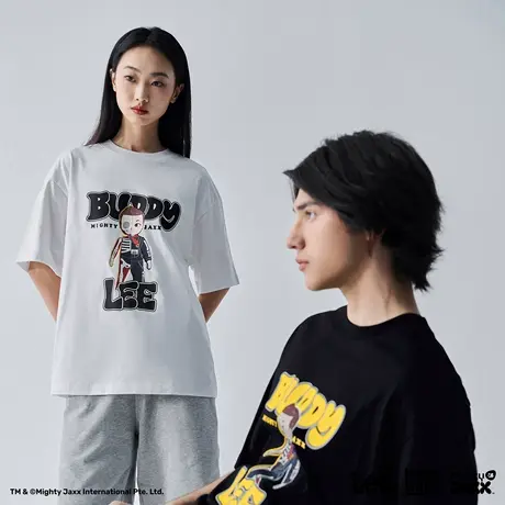 【MIGHTY JAXX联名】Lee商场同款25早秋新舒适版男女同款短袖T恤商品大图