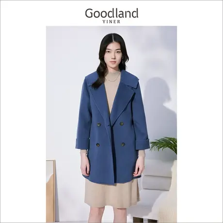 音儿美地女装新款纯羊毛双面呢外套图片
