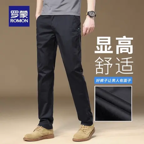 罗蒙男秋季新款宽松复古直筒休闲裤弹力夏季舒适耐磨工装裤子N1Z商品大图