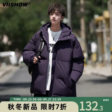VIISHOW棉衣男冬季新款短款宽松立领加厚棉服休闲oversize外套男商品大图