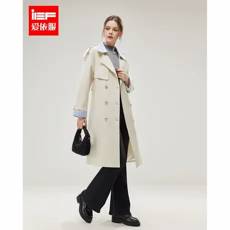 IEF/爱依服2025春季新款美式时尚小众设计通勤气质风衣长外套商品大图