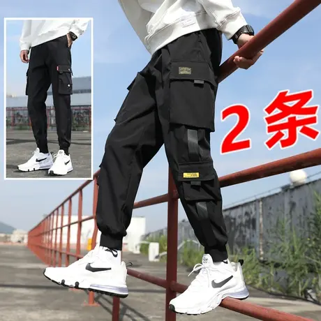 痞帅工装裤潮牌ins休闲裤卫裤2021年新款裤子男韩版潮流网红男裤商品大图