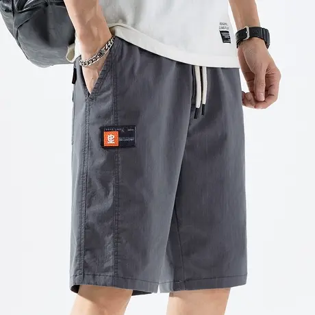 夏季薄款半截五分中裤子工装休闲短裤男士潮牌外穿2023新款大裤衩商品大图