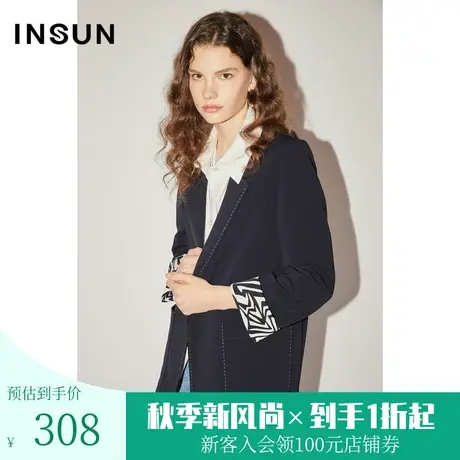 [行走的线]恩裳COVER秋新款走线迹针抗皱轻商务通勤西装外套图片