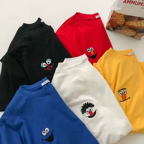 港风t恤女短袖闺蜜装夏季韩版港味上衣女百搭丧系衣服慵懒风半袖商品大图