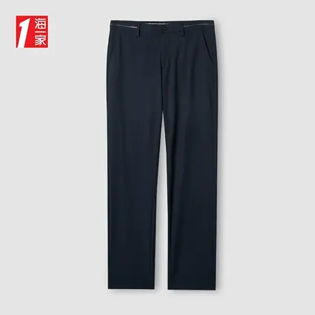 海一家舒适透气长裤2023夏季新款简约基础中腰时尚男士休闲裤商品大图