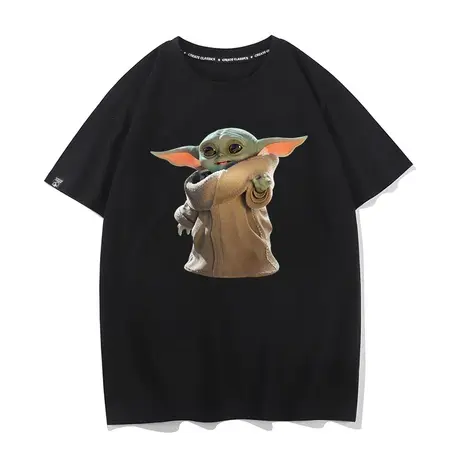 秀洛星球大战star war同款外星人尤达宝宝男短袖t恤卡通印花宽松商品大图