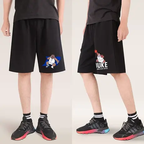 秀洛鹈鹕胖虎夏季男士休闲裤联名蔡恩威廉森杜克大学ZION篮球短裤图片