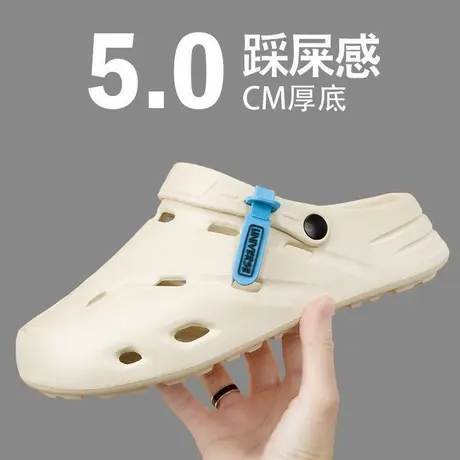 雨鞋男款夏季时尚钓鱼水鞋厨房工作胶鞋劳保户外涉水鞋防水鞋男士商品大图