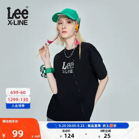 LeeXLINE23新品舒适男友版印花多色女短袖T恤潮LWT0055154LE图片