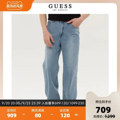 GUESS男士潮流休闲宽松牛仔裤-MM2D7043图片