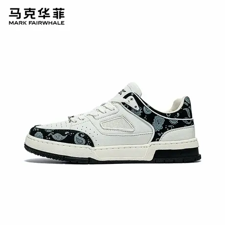 马克华菲板鞋男2025夏季新款黑白低帮男鞋子厚底运动休闲鞋男潮鞋商品大图