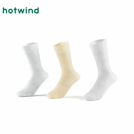 热风2025年秋季新款女士基础镂空高帮袜图片