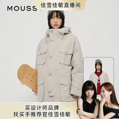 【佳雪佳敏直播精选】moussy秋季工装风中性猎装夹克外套棉服商品大图