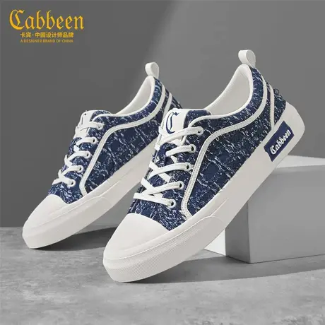 Cabbeen/卡宾男鞋2025秋季新款男士舒适平底韩版潮流休闲板鞋商品大图