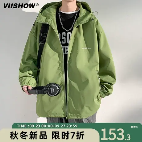 VIISHOW防风冲锋夹克外套男款春秋季美式春季潮牌户外机能痞帅夹商品大图