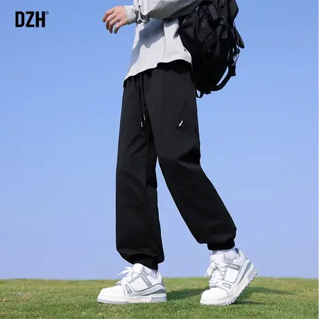 男士黑色束脚工装裤男春秋款高级感痞帅2025新款休闲运动裤长裤子商品大图