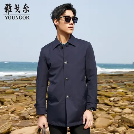 雅戈尔奥莱 CEO系列男装秋季潮流上班单风衣男商品大图