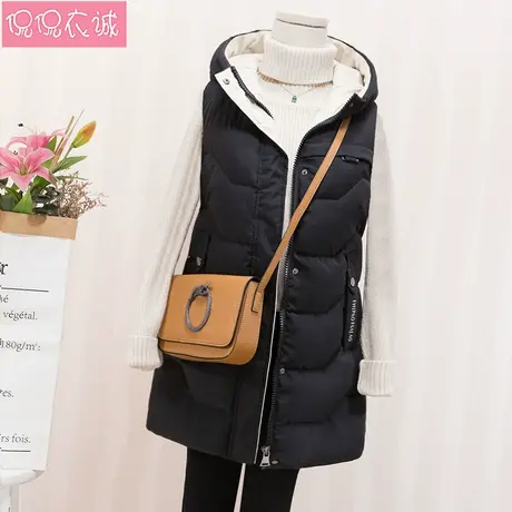 2023年秋冬新款韩版坎肩外穿背心中长款羽绒棉马甲女冬季马甲外套图片