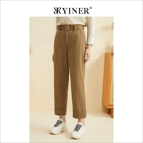 YINER音儿专柜女装2022秋季新款休闲裤8C32320010商品大图