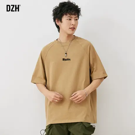 男士体恤纯棉t恤夏季短袖男潮牌潮流宽松上衣男装衣服半截袖夏装商品大图