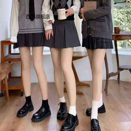 光腿神器女双层两层秋冬裸感超自然加绒加厚外穿防勾丝丝袜打底裤图片