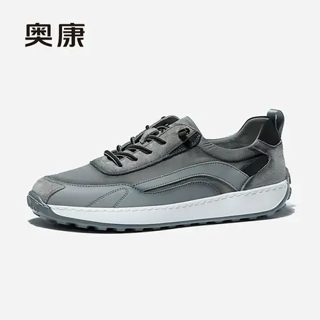 奥康男鞋2024秋季新款流行低帮时尚休闲鞋男士帅气轻质透气套脚鞋商品大图