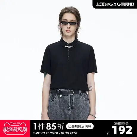 YATLAS亚锐男装夏季商场同款翻领POLO衫男全棉休闲短袖商品大图